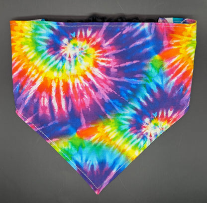 Tie-Dye Paws Scrunchie Bandana-reversible