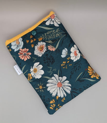 Green Floral reader sleeve