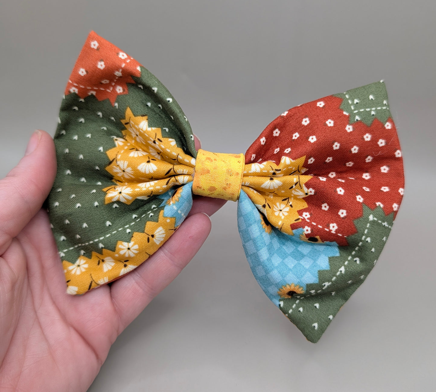 Bellie Bear Bows -Sunflower Plaid