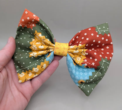 Bellie Bear Bows -Sunflower Plaid