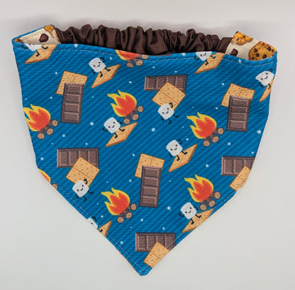 S'mores and Cookies Scrunchie Bandana-reversible