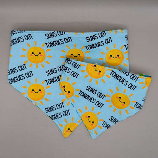 Reversible Scrunchie Bandana- Tongues Out