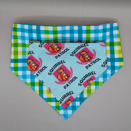 Reversible Scrunchie Bandana- Girly Squirrel