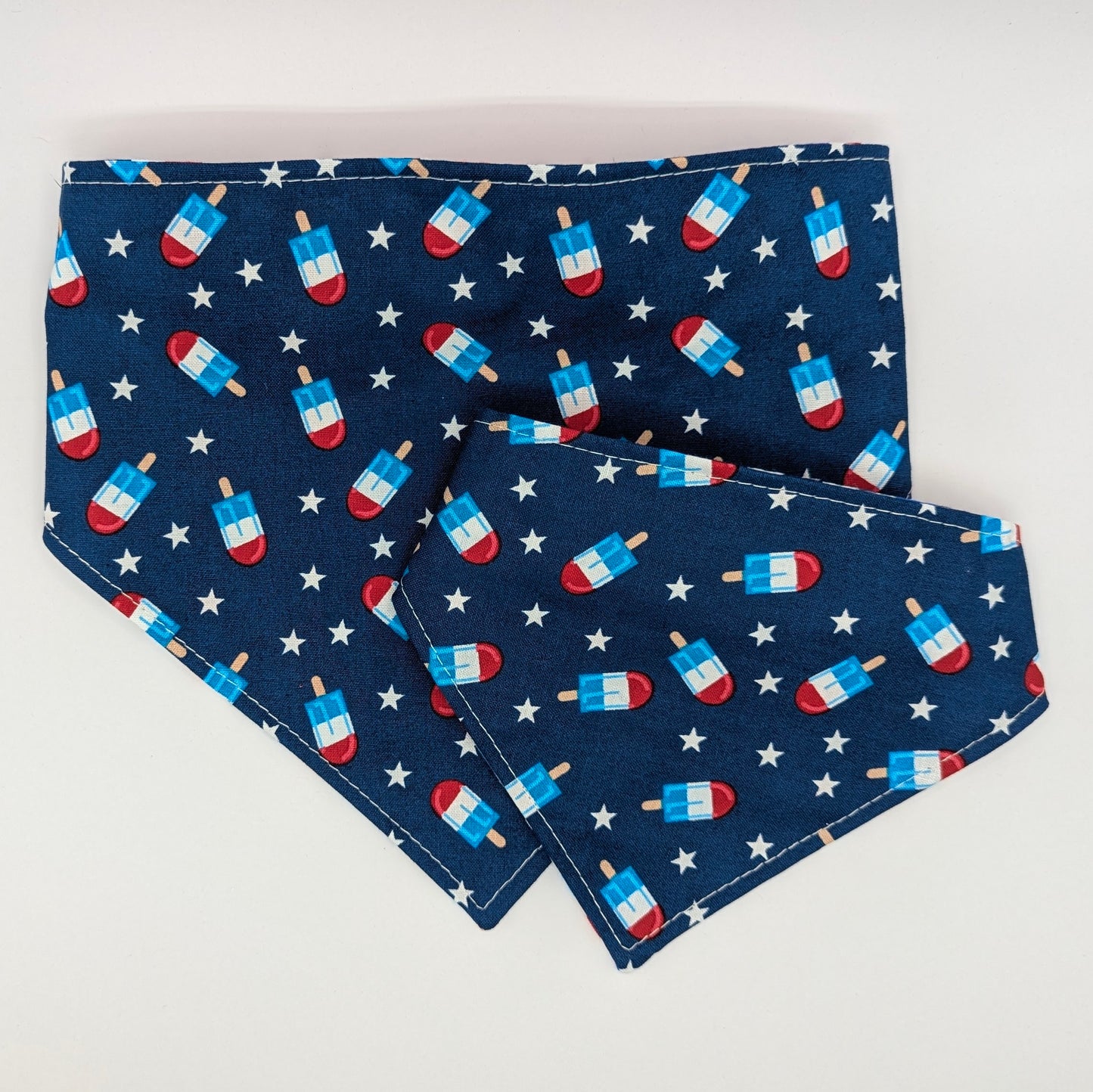 RWB Popsicle Checkers Scrunchie Bandana-reversible