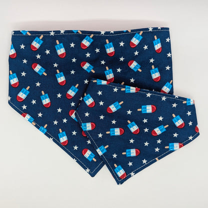 RWB Popsicle Checkers Scrunchie Bandana-reversible