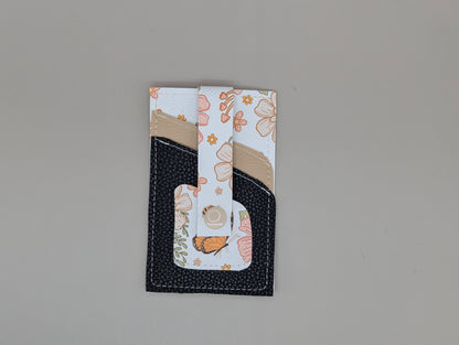 Card wallet /w coin pocket- Floral Butterfly